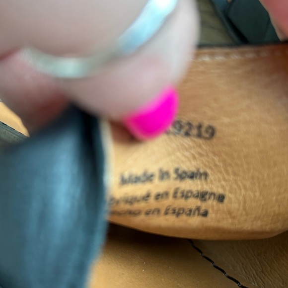 Free People Black Leather Mont Blanc Open-Toe Flats - Picture 7 of 8